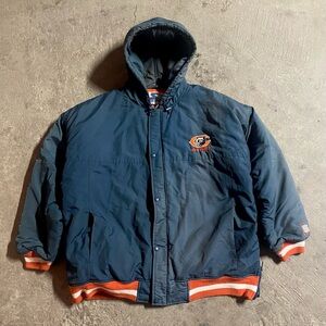 Vintage 90s Starter Men’s Insulated Blue Chicago Bears Puffer Jacket Size XL